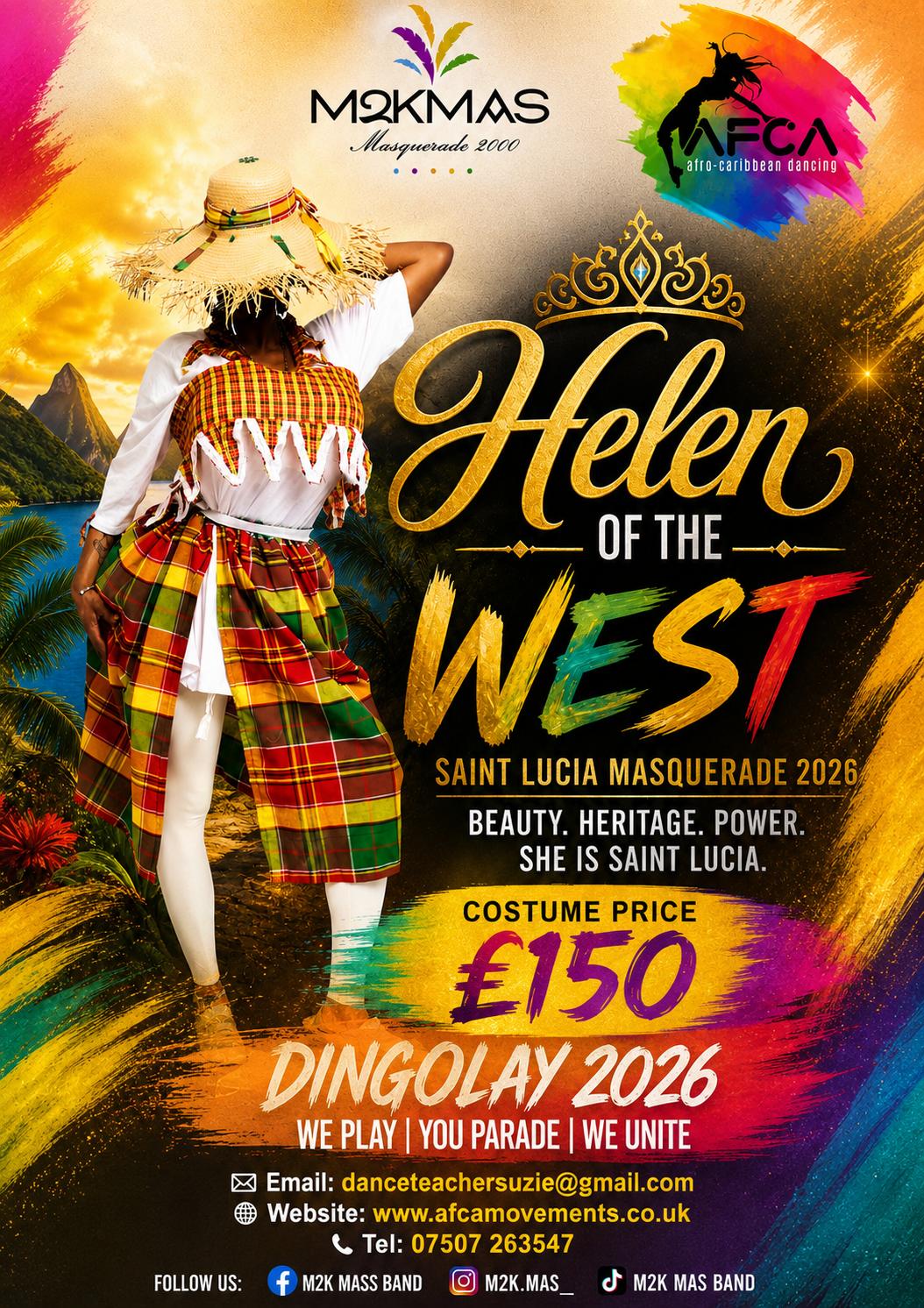 Helen of the West — Saint Lucia Masquerade 2026, Dingolay